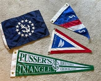 LOT #330 - $20 - Lot of 4 Sailing Flags