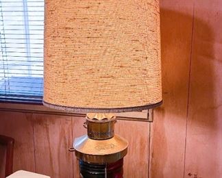 LOT #331 - $100 - Vintage Table Lamp Made From Tweekleur Boat Lantern