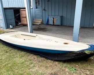 LOT #358 - $250 - Laser Sailboat / Sailing Dinghy (sold as shown here)