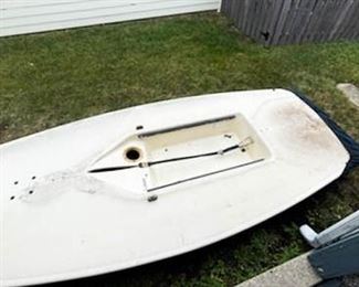 LOT #358 - $250 - Laser Sailboat / Sailing Dinghy (sold as shown here)