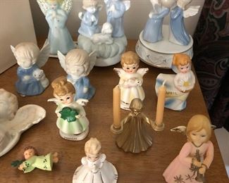 Angel figurines.