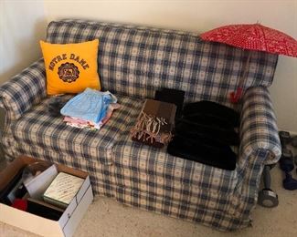 Hide-a-bed loveseat.