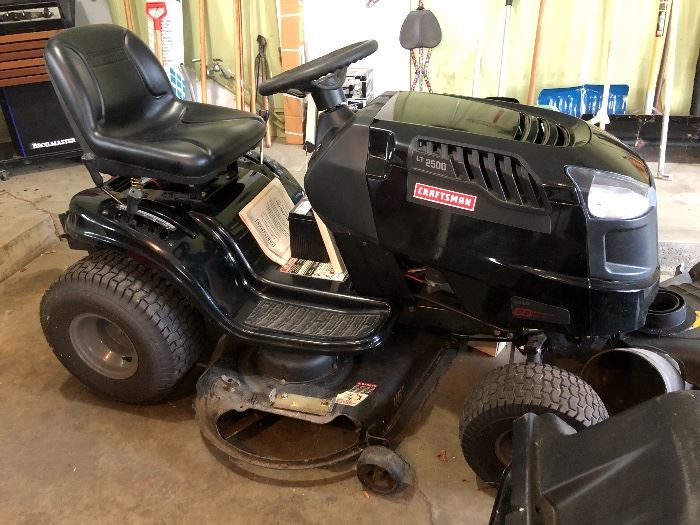 Craftsman LT 2500 riding lawn mower.