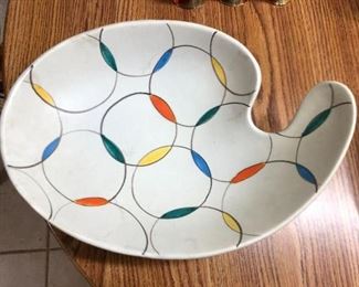 Mid-century/retro bowl made in Western Germany.