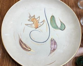 California art pottery retro bowl/platter.