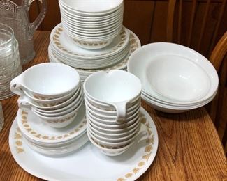 Corelle dinnerware.