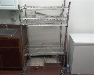 36" by 24" by 58 1/2" Metro Aluminum Storage Shelf
