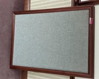 (2) 36x48 Wood Frame Tack Boards