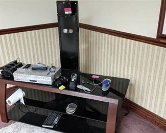 Rear Mount TV Stand With Contents