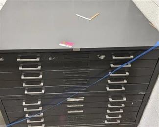 Hamilton 10 Drawer Blueprint Cabinet
