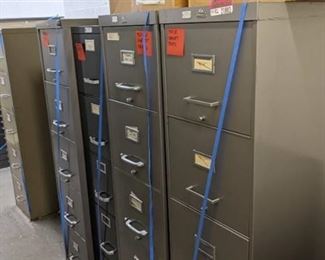 (5) 5 Drawer File Cabinets