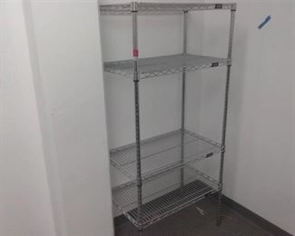 30" by 18" by 63" Uline Aluminum storage shelf