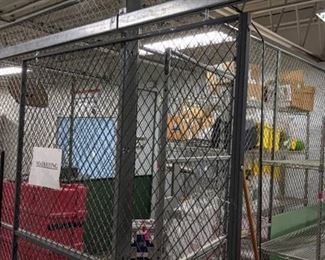 9'x10'x8' Metal Security Cage with (2) locking Gates