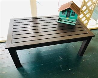 WE HAVE TWO PATIO COFFEE TABLES