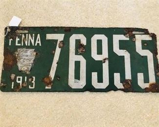 VINTAGE LICENSE PLATE