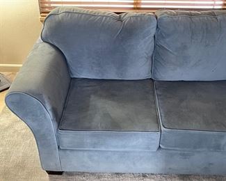 Contemporary Microfiber Sectional Couch Sofa 34x37x120-98in HxWxD