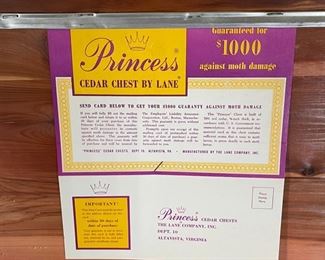 AS-IS MCM Walnut LANE Princess Cedar Chest Blanket Hope 22x43x18in HxWxD