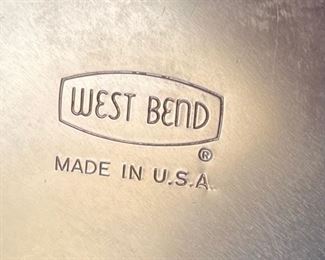 5pc West Bend Rose Copper Kitchen Canister Set Vintage MCM largest: 8in H x 7i diameter