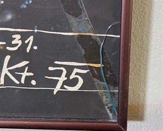 Adi Holzer 1975 Galerie Basilisk Framed poster Gallery 32x13in HxWxD