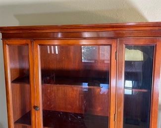 Antique China Cabinet Display Case 70x41x16in HxWxD