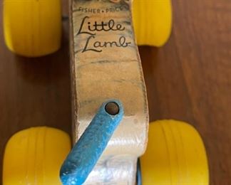 Fisher Price Little Lamb Vintage Pull Toy 684
