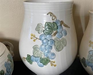 75+ Metlox Poppytrail Sculptured Grape China Set Partial