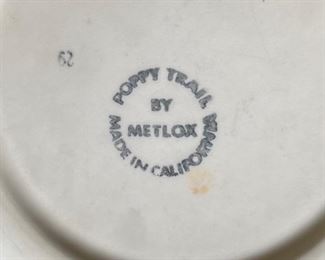 75+ Metlox Poppytrail Sculptured Grape China Set Partial