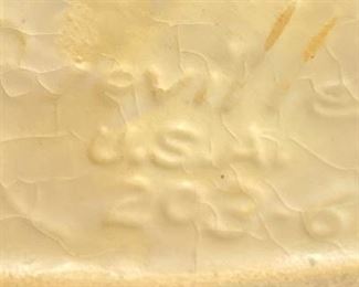 Roseville 203-6 Pottery Vase Cornucopia Vase Zephyr Lily 6x4.75x5in HxWxD