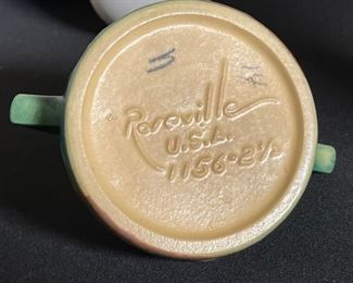 Single Roseville 1156 Magnolia Candle Holder Candlestick 5in 4x7.5x6in HxWxD