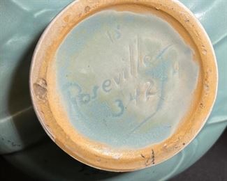 Roseville Pottery Teasel 342-4 Art Deco Bowl