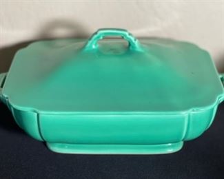 Fiesta Riviera Covered Casserole Green 5x10.75x7.5in HxWxD