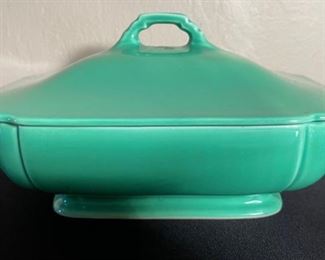 Fiesta Riviera Covered Casserole Green 5x10.75x7.5in HxWxD