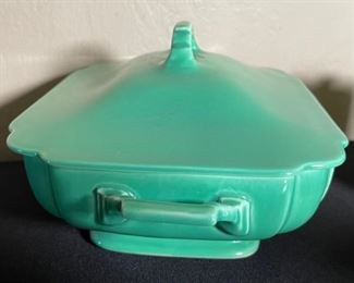 Fiesta Riviera Covered Casserole Green 5x10.75x7.5in HxWxD