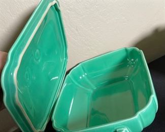 Fiesta Riviera Covered Casserole Green 5x10.75x7.5in HxWxD