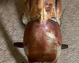 Vintage Mobo Metal Toy Horse Wheeled Riding Bronco 29x12x27in HxWxD