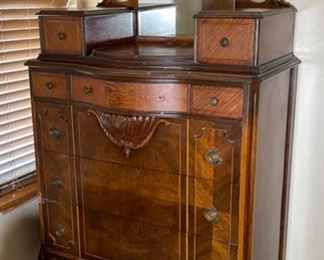 Antique Vanity Top Dresser 72x40x21in HxWxD