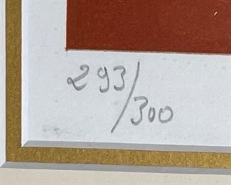 Marcel Mouly La Theiere Blanche Framed Litho Lithograph Frame: 23x21in