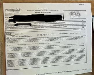 Original Adriana Naveh The Other Side Painting Art Frame: 15.75x15.75x3in HxWxD