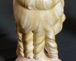 INARCO E-1062 Head Vase Fan Lady Vintage Ceramics 6.25x4x3.25in HxWxD