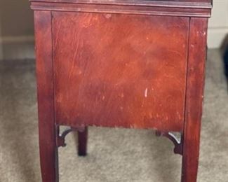 Antique 2 Drawer Nightstand SINGLE 27x18x13in HxWxD