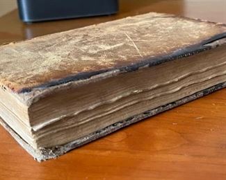 1782 Antique Book A Philosophical and political 7x4.5in