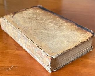 1782 Antique Book A Philosophical and political 7x4.5in