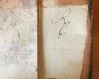 1782 Antique Book A Philosophical and political 7x4.5in