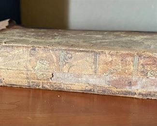 1782 Antique Book A Philosophical and political 7x4.5in