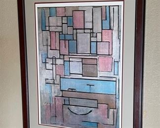 Piet Mondrian 1914 Framed Print 33x26in
