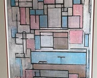 Piet Mondrian 1914 Framed Print 33x26in