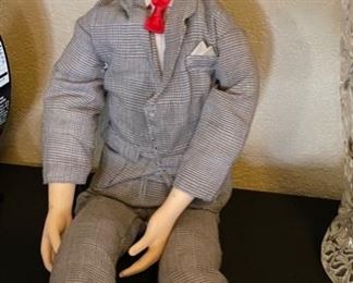 17in 1980s Vintage Pee Wee Herman Doll