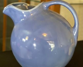Harlequin Fiesta Ball Pitcher Blue Fiestaware