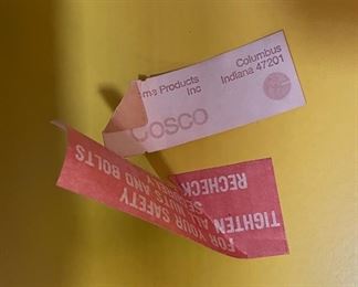 60s Vintage Yellow Cosco Kitchen Chair Step Stool 34x15x15in HxWxD