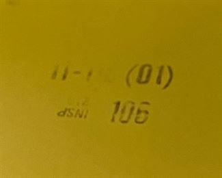 60s Vintage Yellow Cosco Kitchen Chair Step Stool 34x15x15in HxWxD